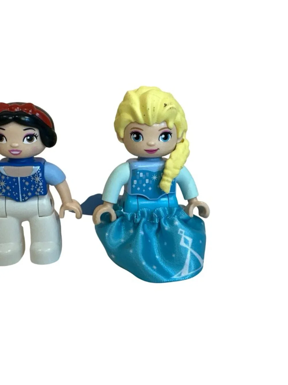 LEGO Duplo Figures Lot Disney Princess Elsa Cinderella Snow White Cat Woman 4 Pc